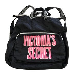 Victoria's Secret Black and Pink Backpack